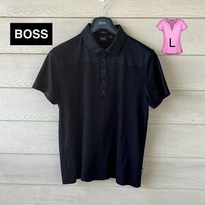 Hugo Boss Slim Fit Black Cotton Button Down Shirt Men’s Large Fits Women’s Large